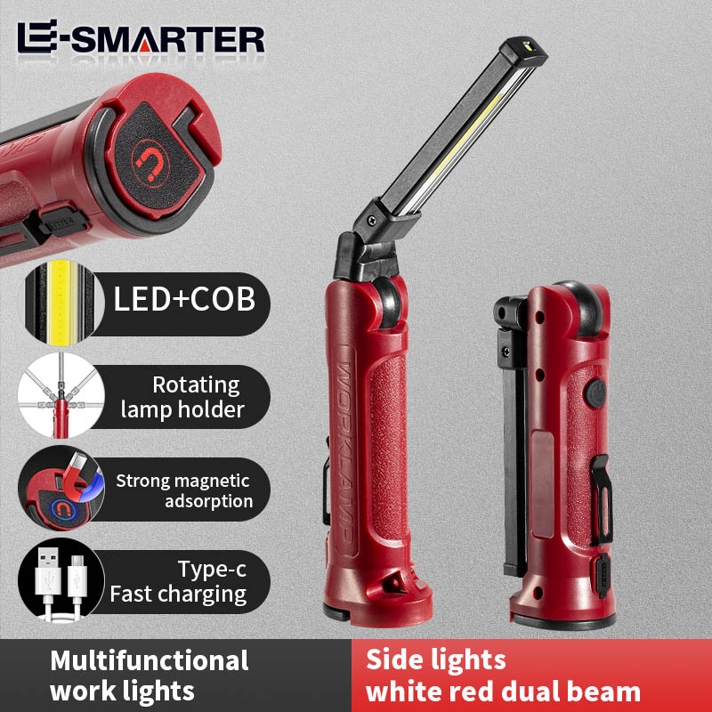 Outdoor Camping Accessories - COB LED Work Light Rechargeable Folding