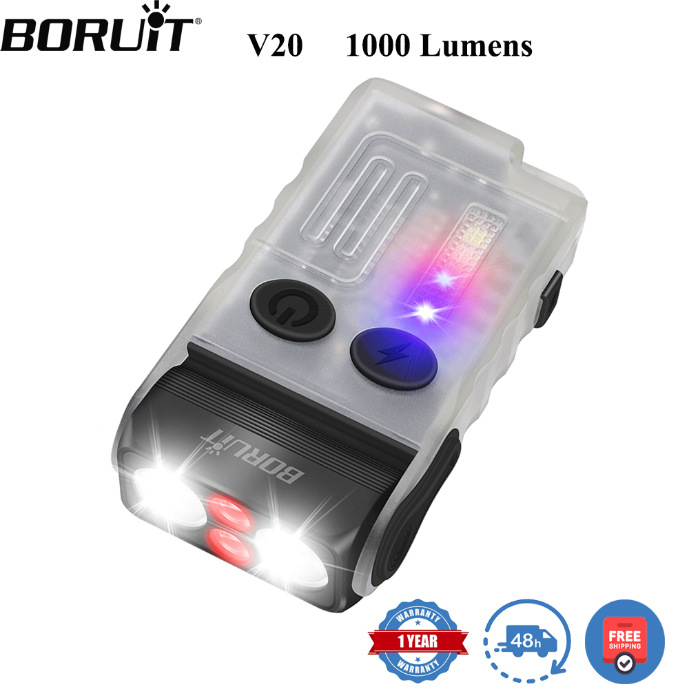 Outdoor Camping Glamping - BORUiT V20 Fluorescence Buzzer EDC LED