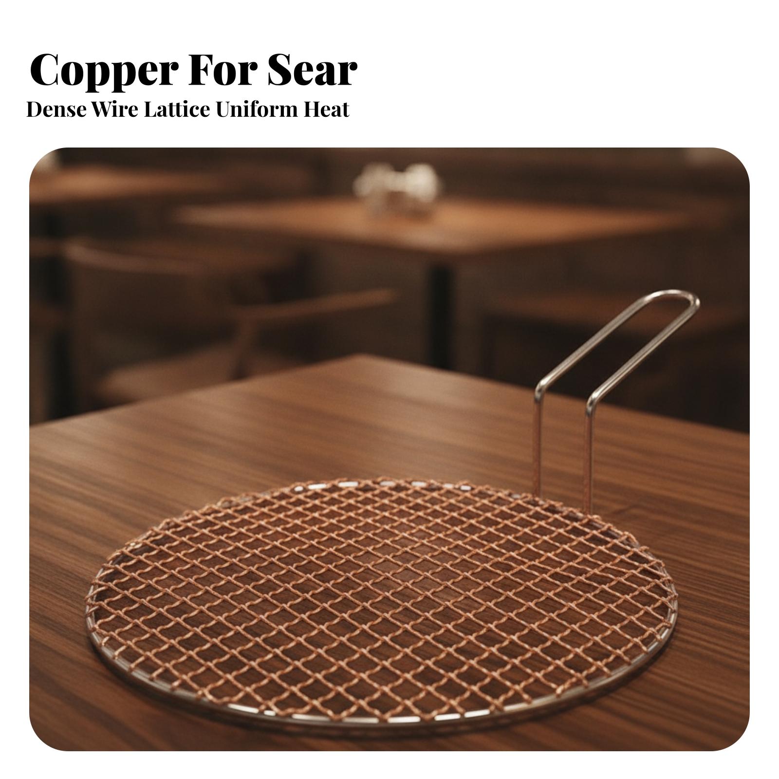 Portable Copper Mesh Round Gri - Outdoor Camping Tools recension och pris