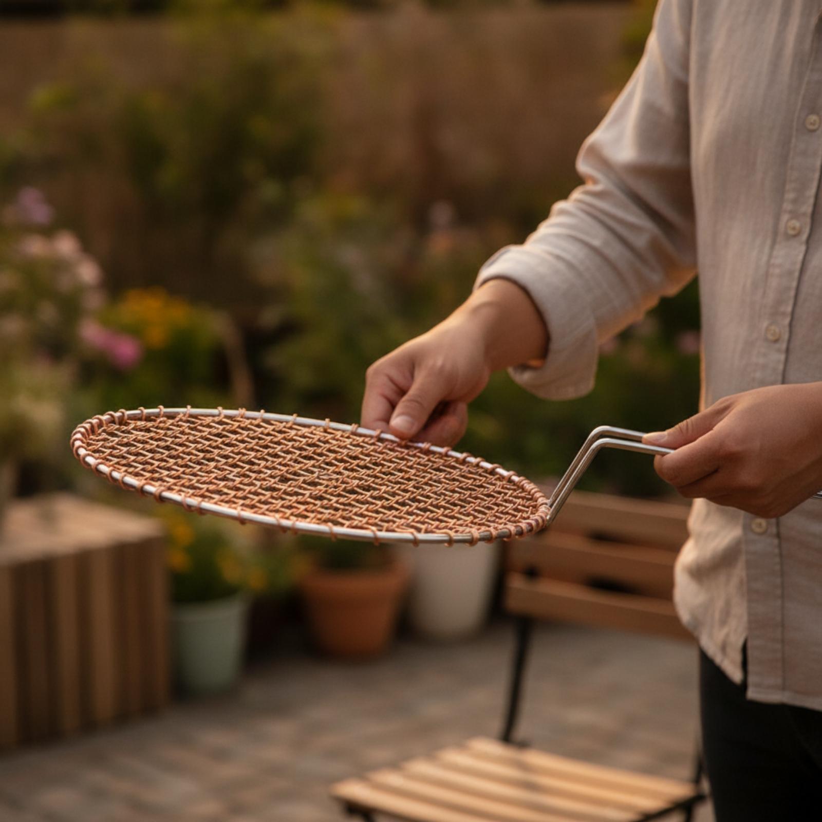 Portable Copper Mesh Round Gri - Outdoor Camping Tools recension och pris