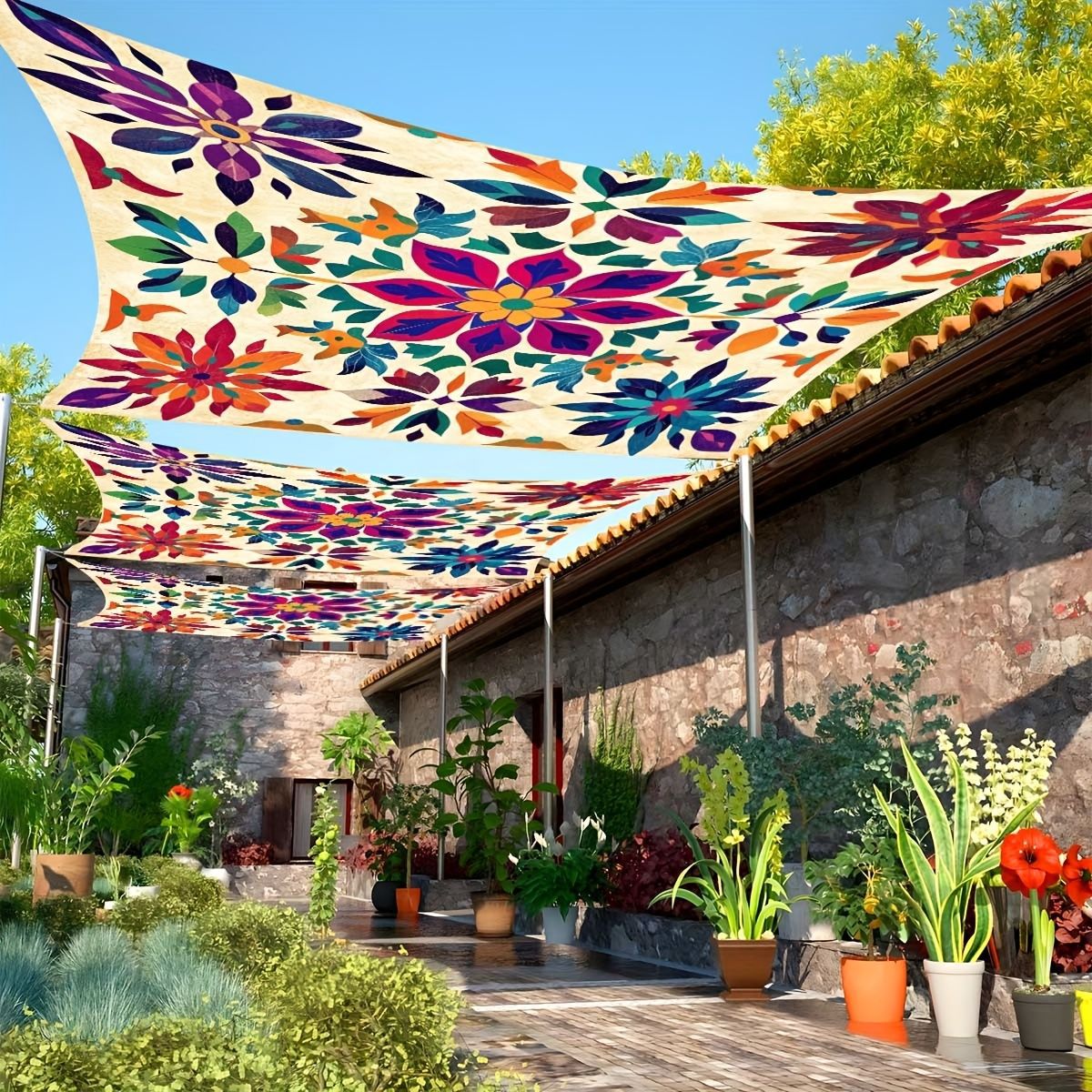 Color Flower Camping Sunshade  - Outdoor Camping House recension och pris