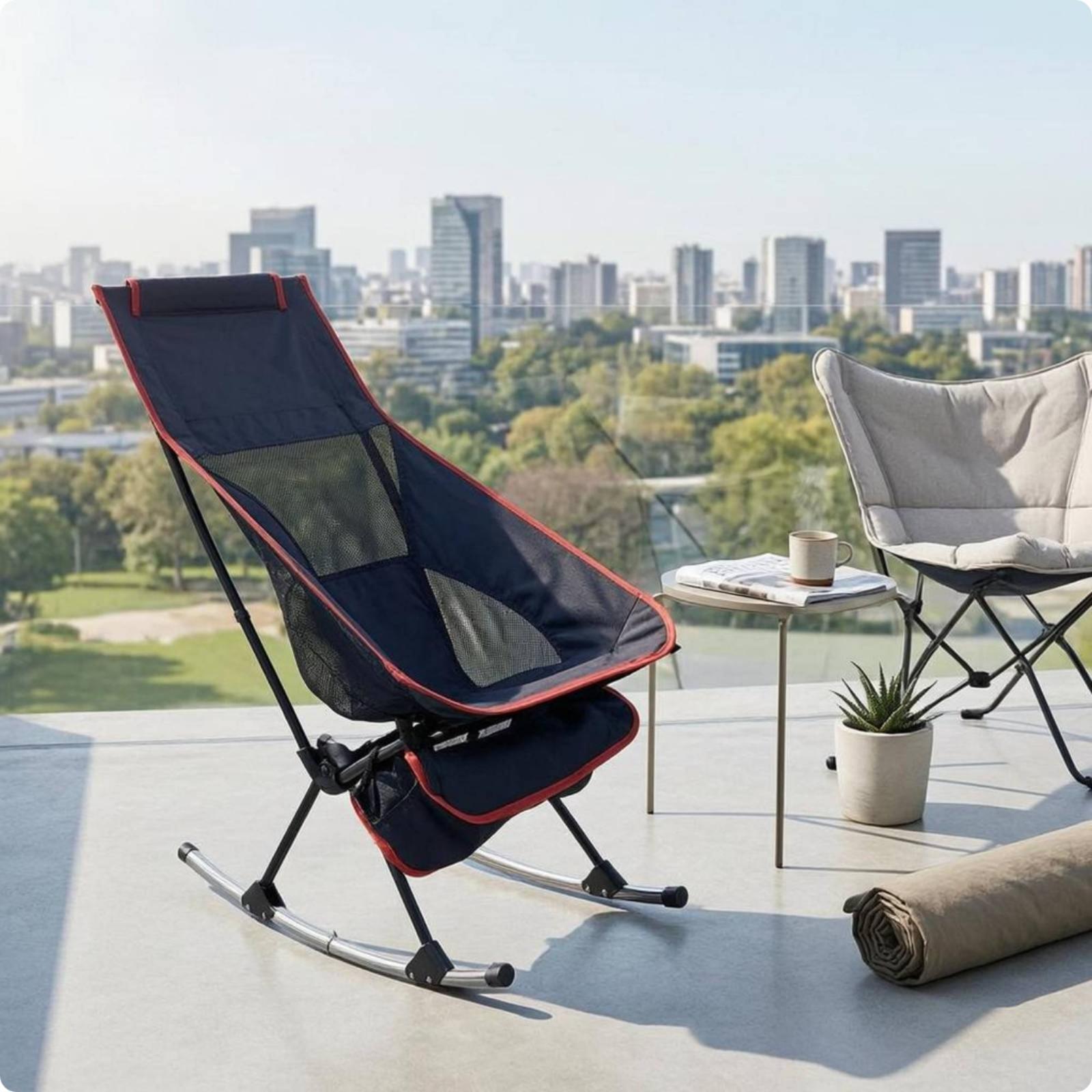 Foldable Outdoor Rocking Chair - Outdoor Camping Rocking Chair recension och pris