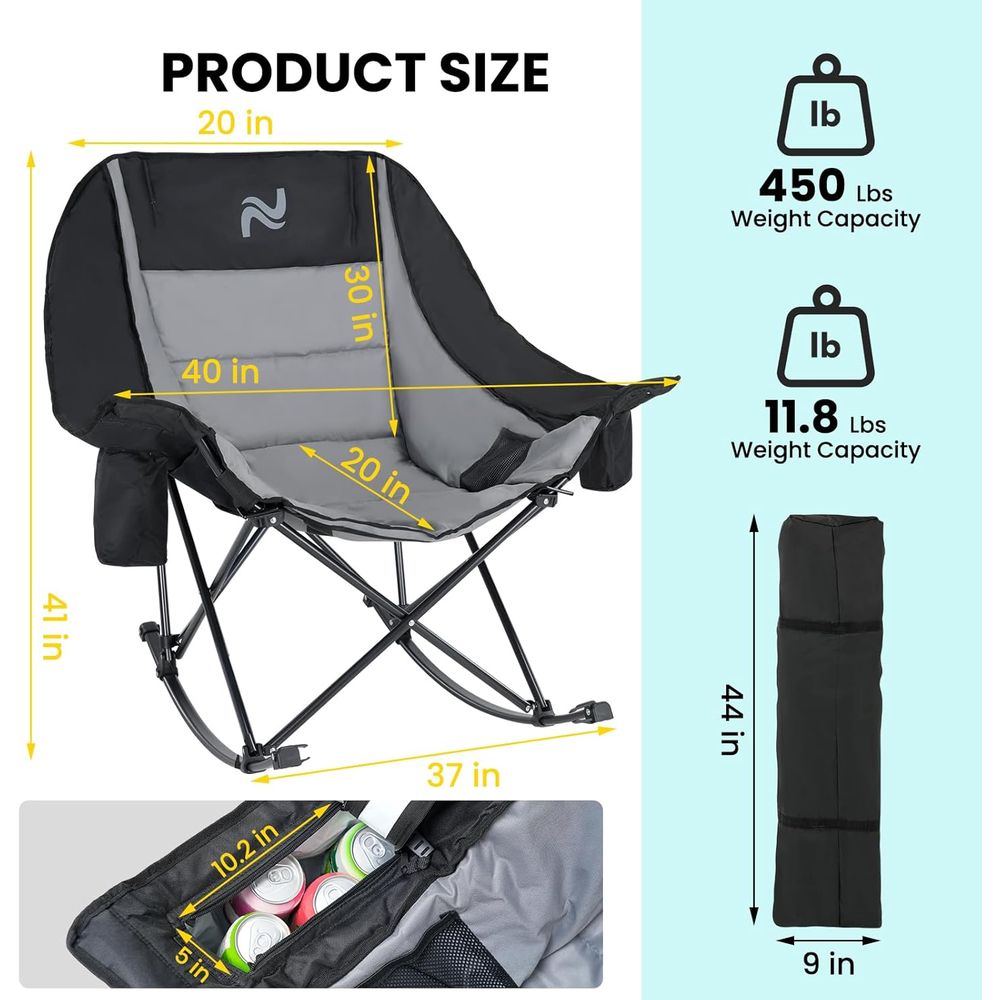 Portable Outdoor Rocking Chair - Outdoor Camping Rocking Chair recension och pris