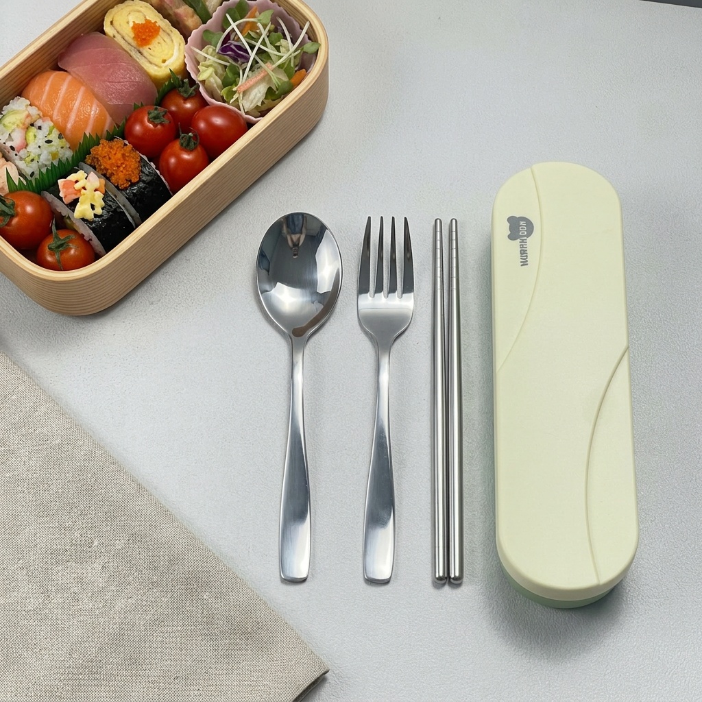 Portable Cutlery Set Stainless - Outdoor Camping Uk recension och pris