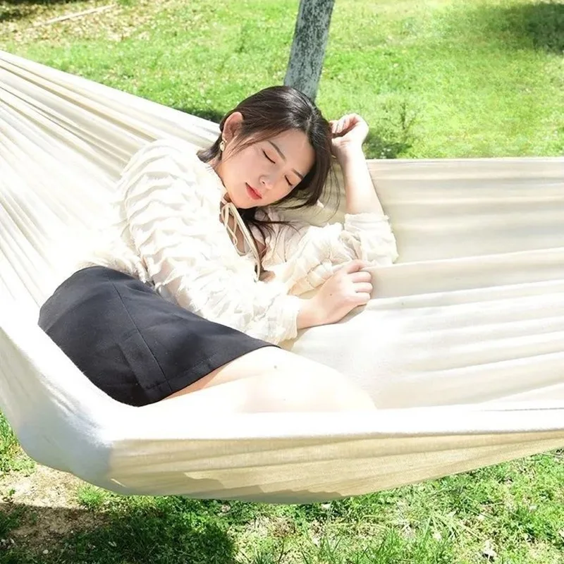 Canvas No Wooden Stick Hammock - Outdoor Indoor Camping recension och pris