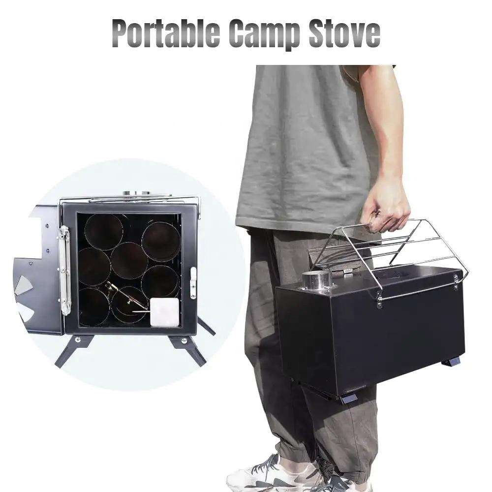 Portable Outdoor Stainless Ste - Outdoor Camping Wood Burning Stove recension och pris