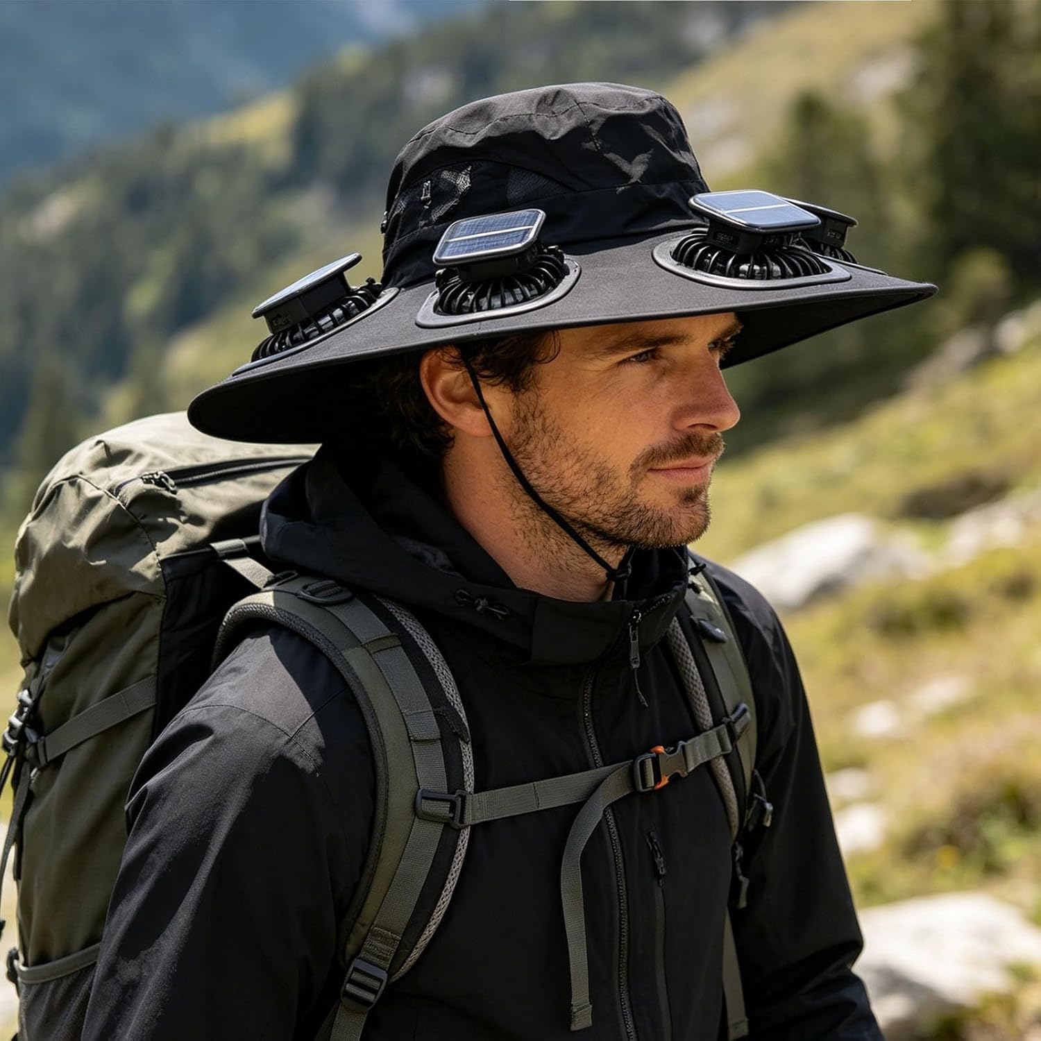 Hot 6 Fans Solar Fan Hat Breat - Outdoor Camping Fans recension och pris
