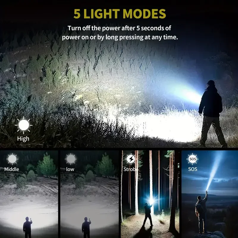 Ultra Powerful Flashlight Conc - Outdoor Camping Accessories recension och pris