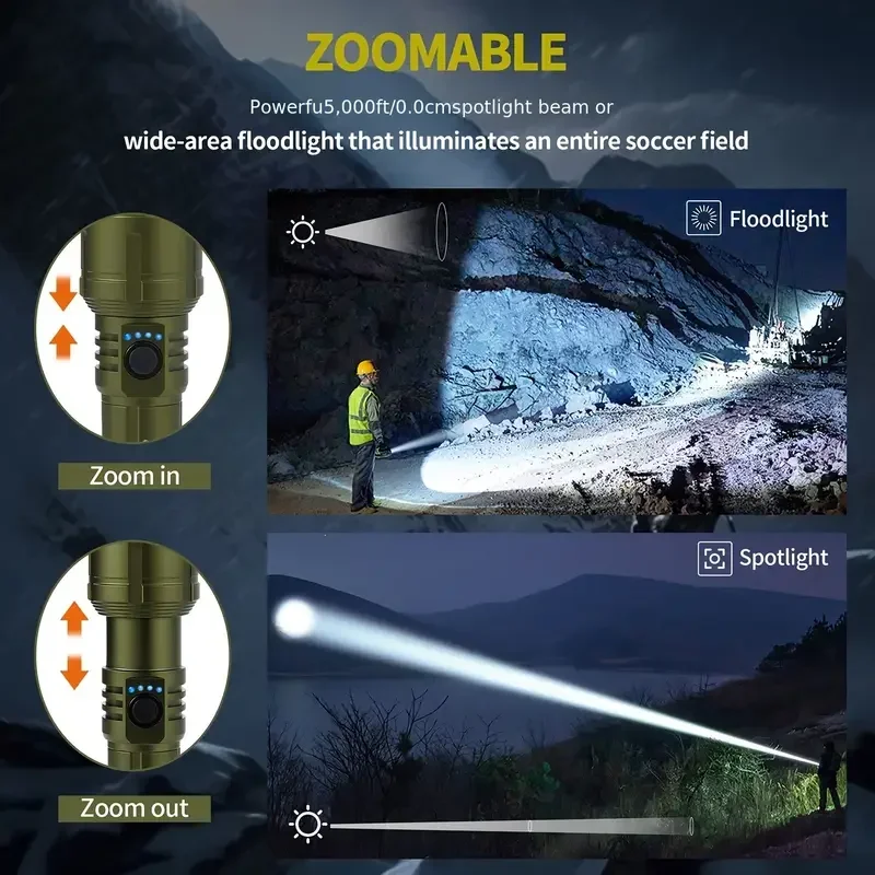 Ultra Powerful Flashlight Conc - Outdoor Camping Accessories recension och pris