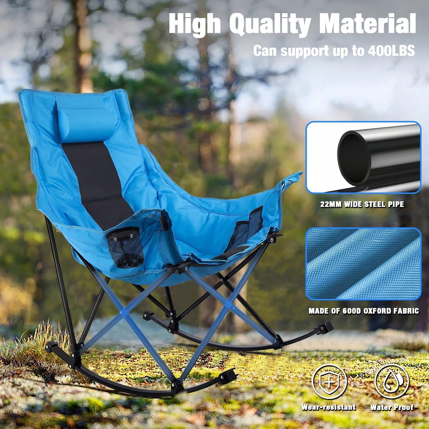 Outdoor Folding Rocking Campin - Outdoor Camping Rocking Chair recension och pris