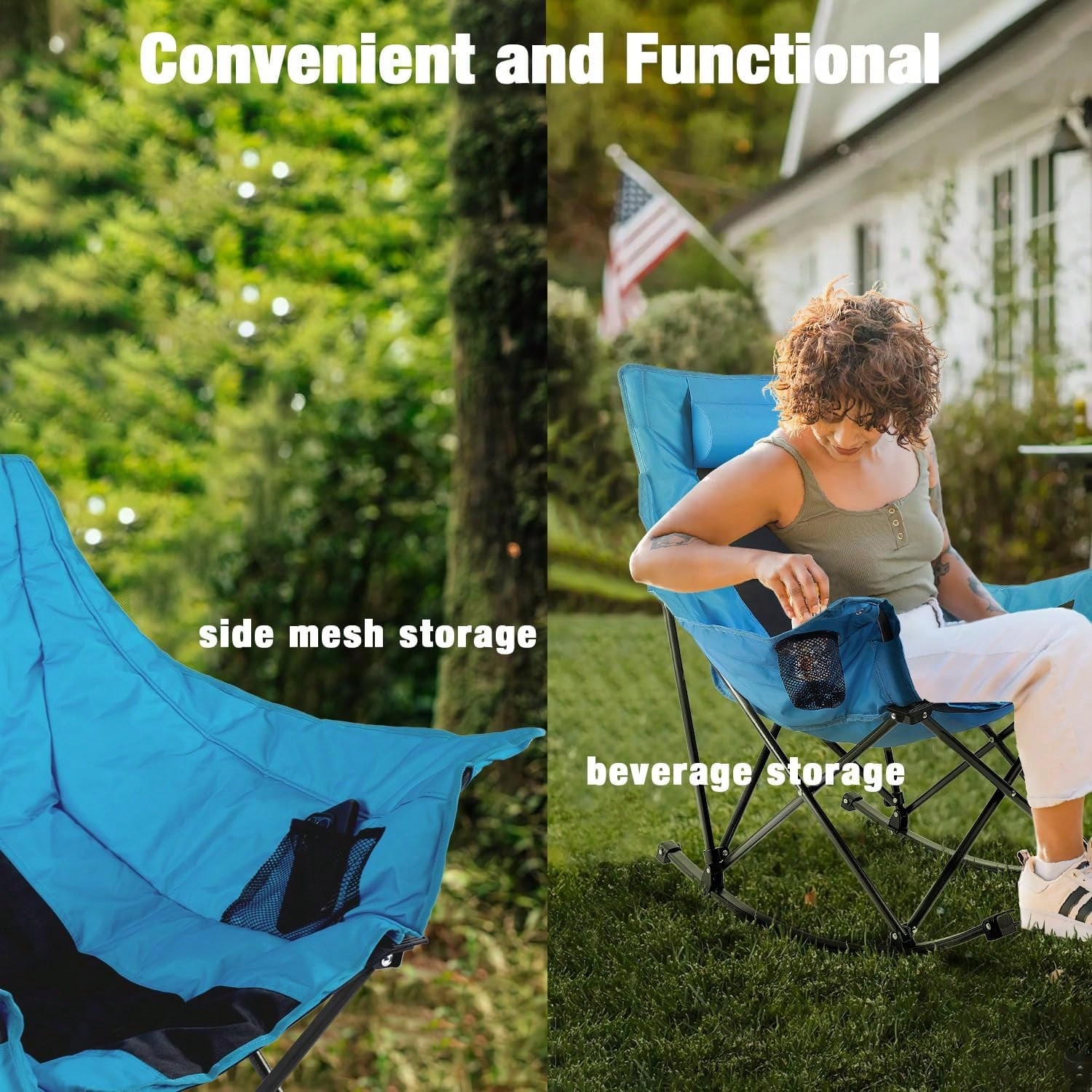 Outdoor Folding Rocking Campin - Outdoor Camping Rocking Chair recension och pris
