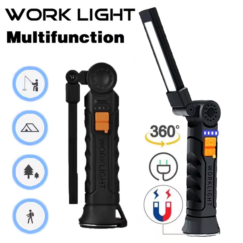 Portable COB LED Flashlight US - Outdoor Camping Accessories recension och pris