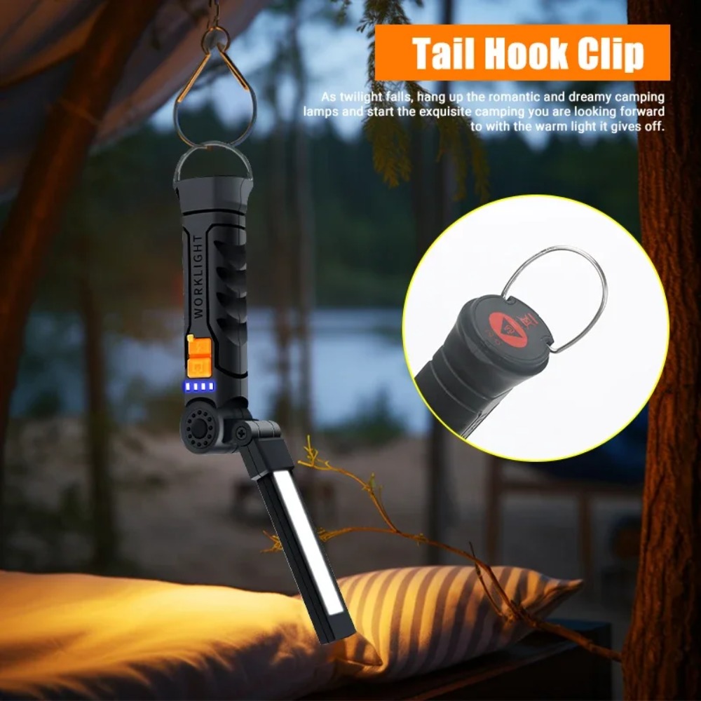 Portable COB LED Flashlight US - Outdoor Camping Accessories recension och pris
