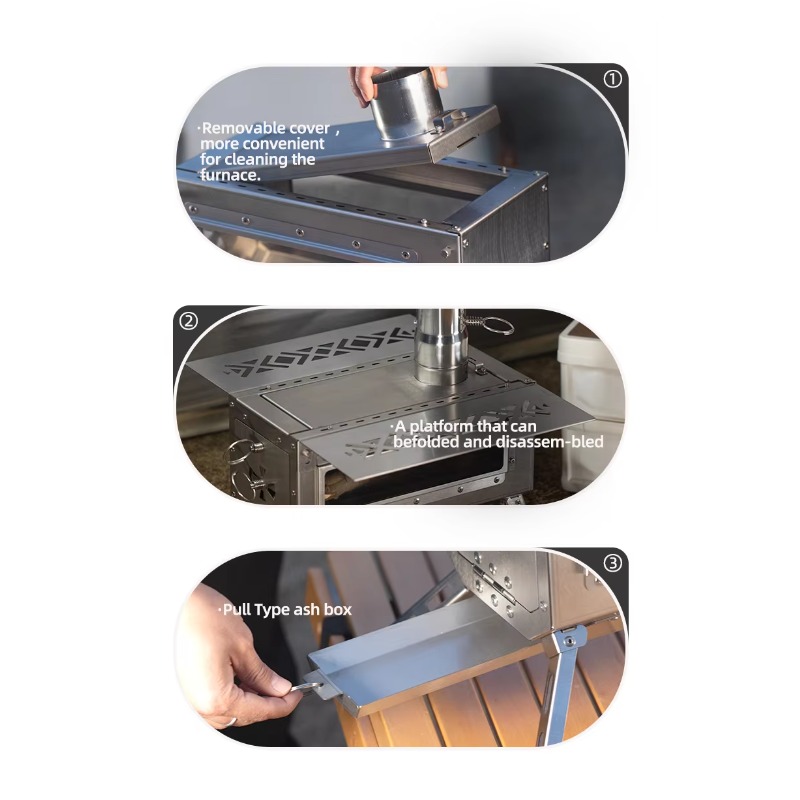 2026 Outdoor Portable Tent Cam - Outdoor Camping Wood Burning Stove recension och pris