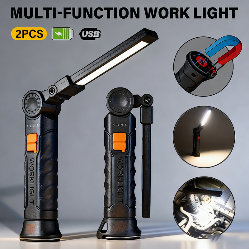Portable COB LED Flashlight US - Outdoor Camping Accessories recension och pris