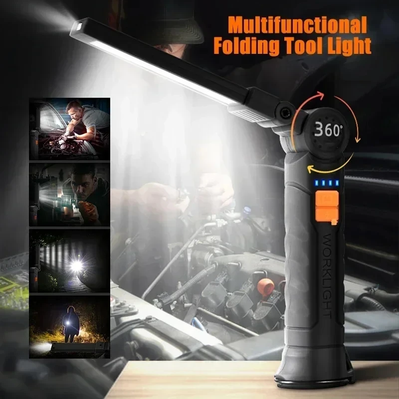 Portable COB LED Flashlight US - Outdoor Camping Accessories recension och pris