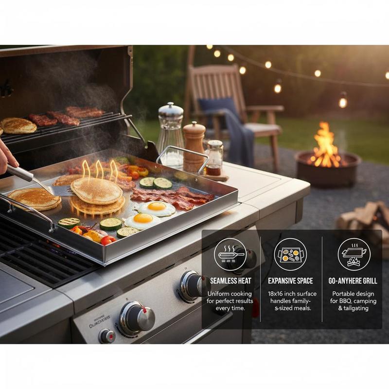 Universal Flat Top Griddle 18x - Outdoor Camping Uk recension och pris