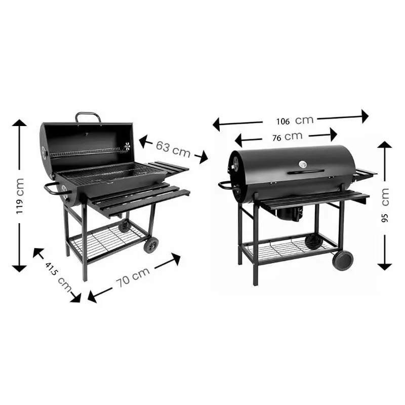 Foldable Outdoor Oil Drum Fire - Outdoor Camping Wood Burning Stove recension och pris