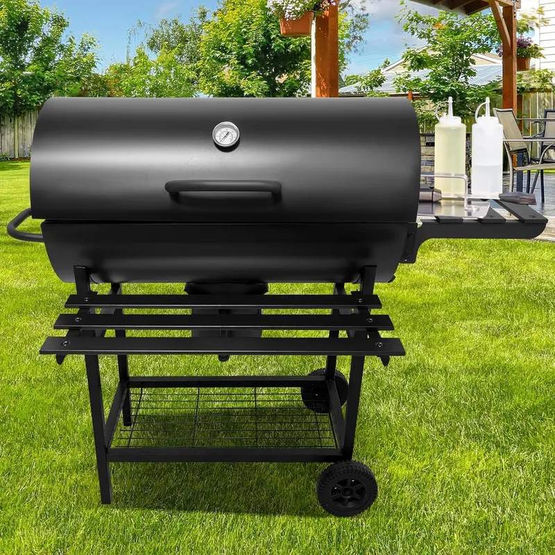 Foldable Outdoor Oil Drum Fire - Outdoor Camping Wood Burning Stove recension och pris