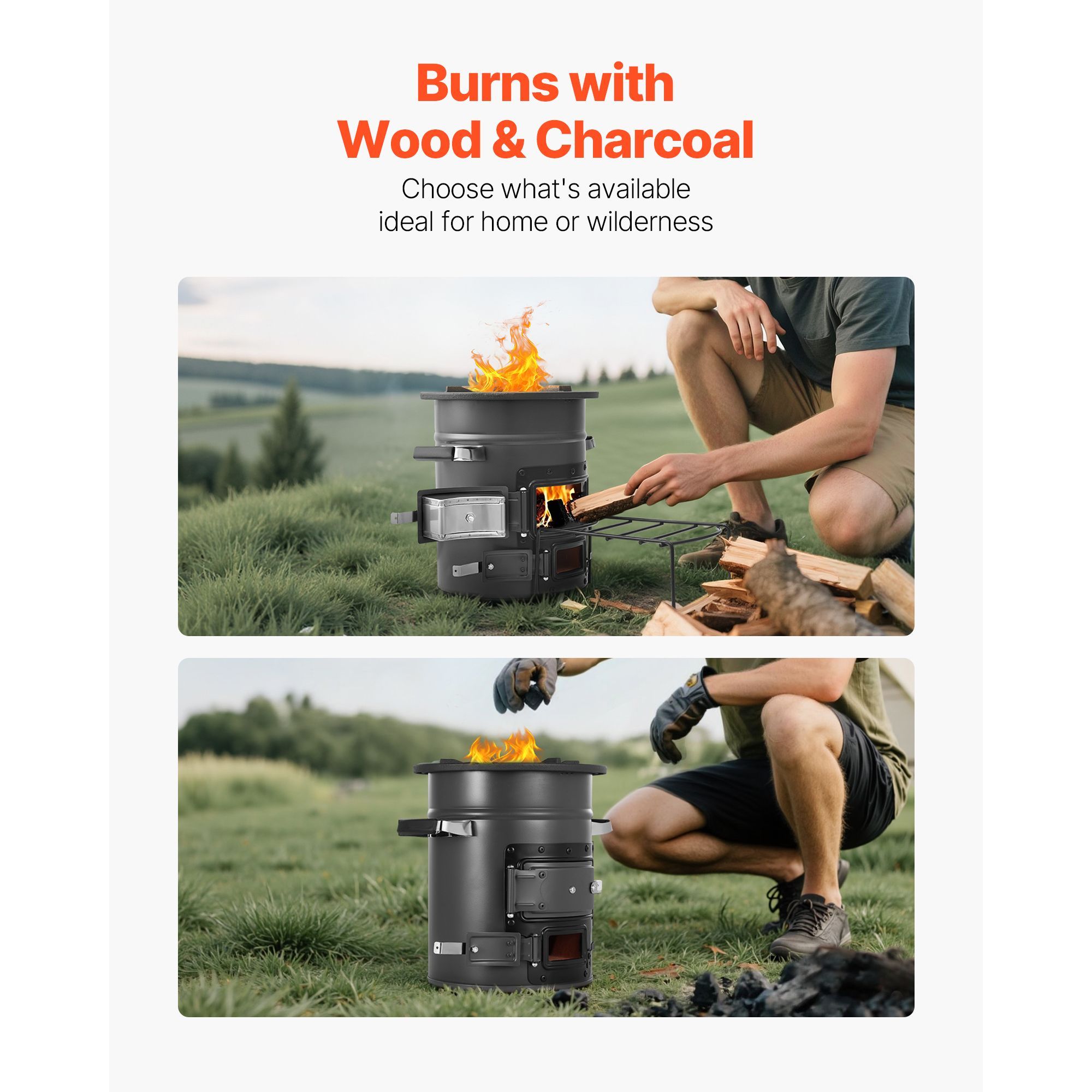 Camping Rocket Stove, Wood Bur - Outdoor Camping Wood Burning Stove recension och pris