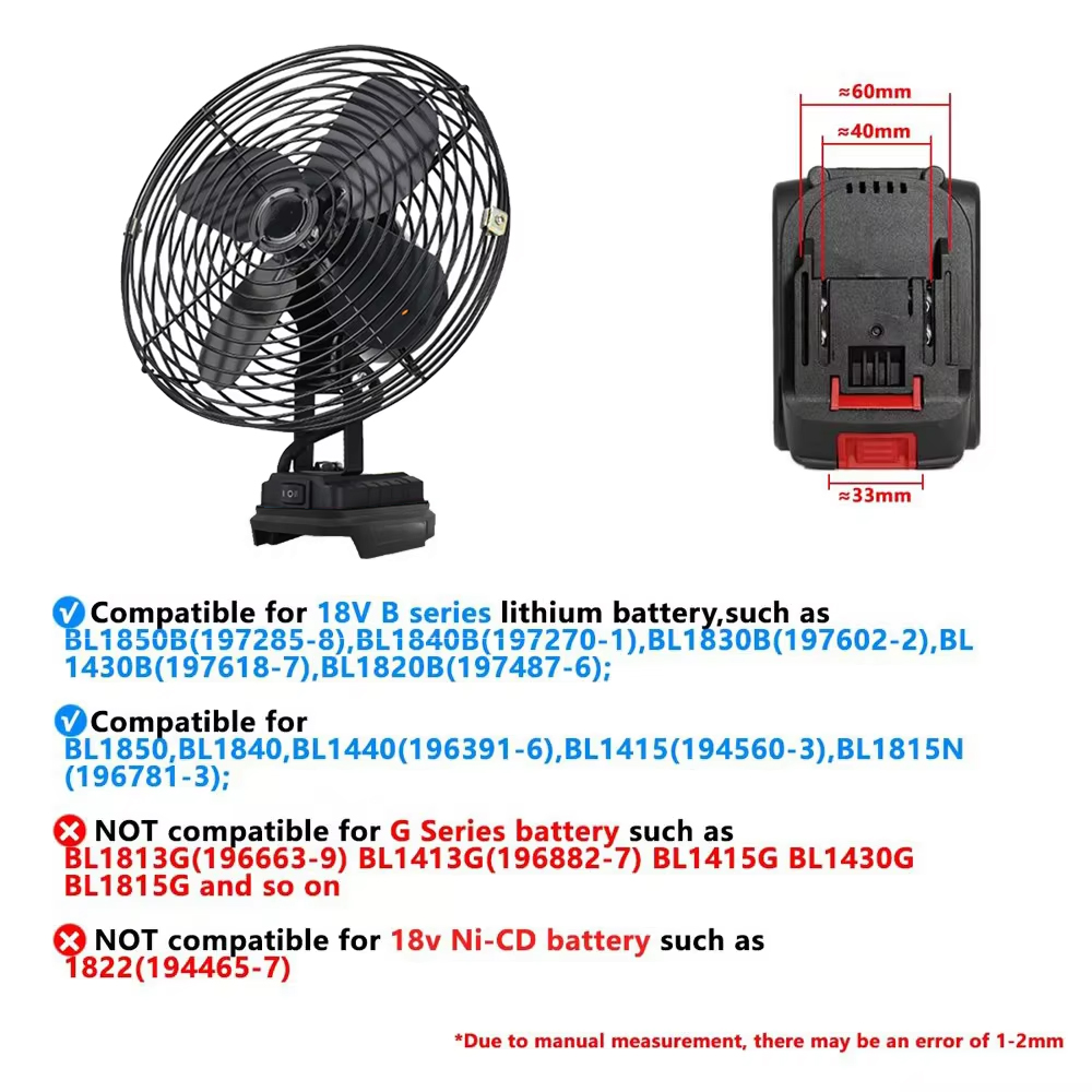 6/8In Camping Fan Outdoor Fish - Outdoor Camping Fans recension och pris