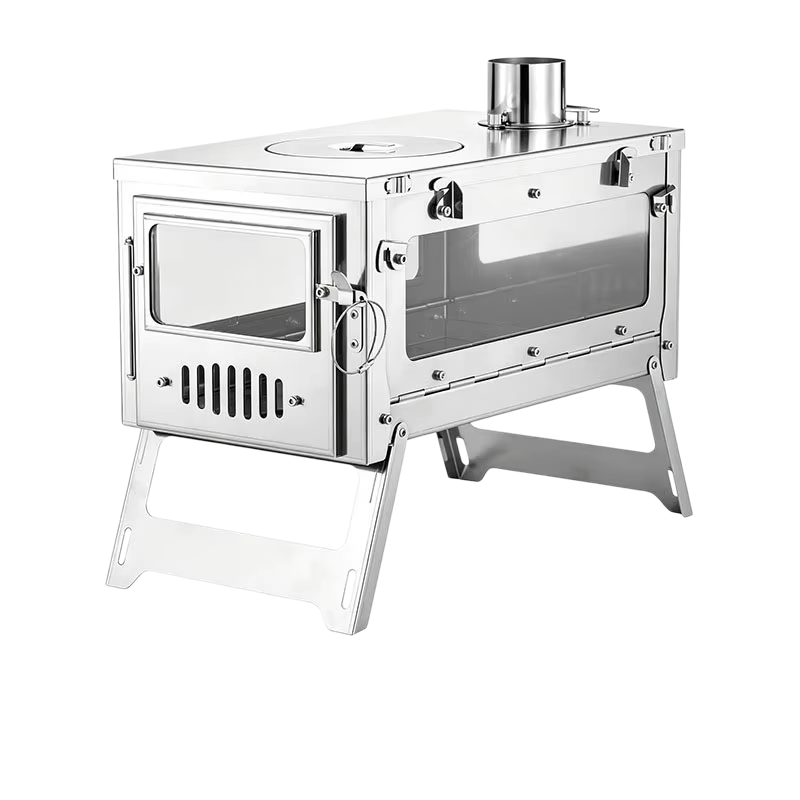 Stainless Steel Wood-Burning S - Outdoor Camping Wood Burning Stove recension och pris