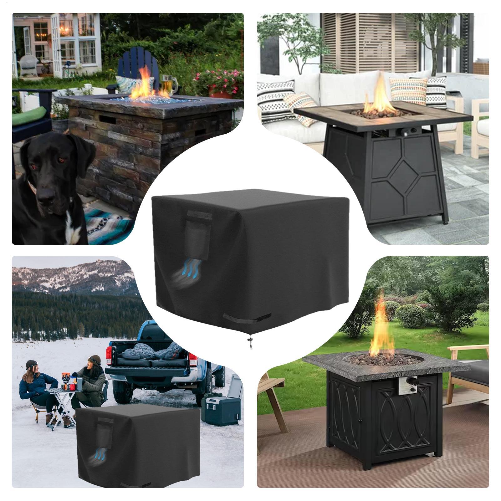 Fire Pit Cover Square 30 Inch  - Outdoor Indoor Camping recension och pris
