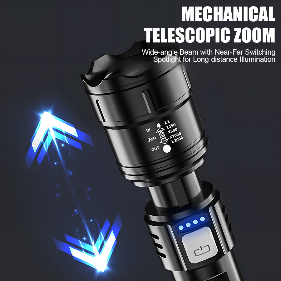 High Power P50 LED Flashlight  - Outdoor Camping Accessories recension och pris