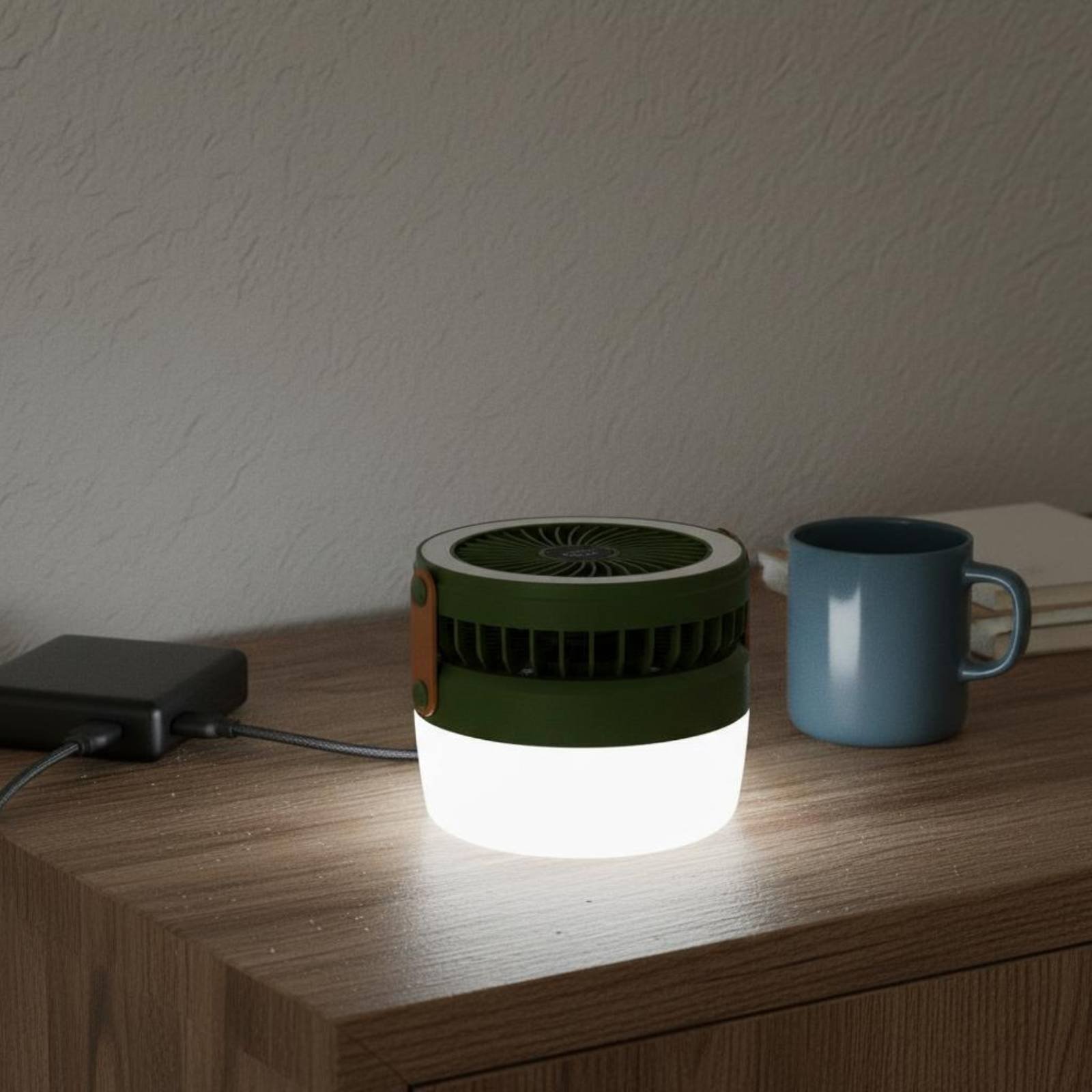 Solar Camping Fan Lantern Fold - Outdoor Camping Fans recension och pris