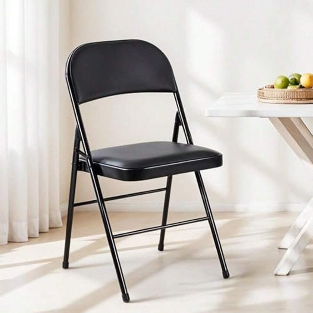 Folding Chair 4 Pack Leather P - Outdoor Indoor Camping recension och pris