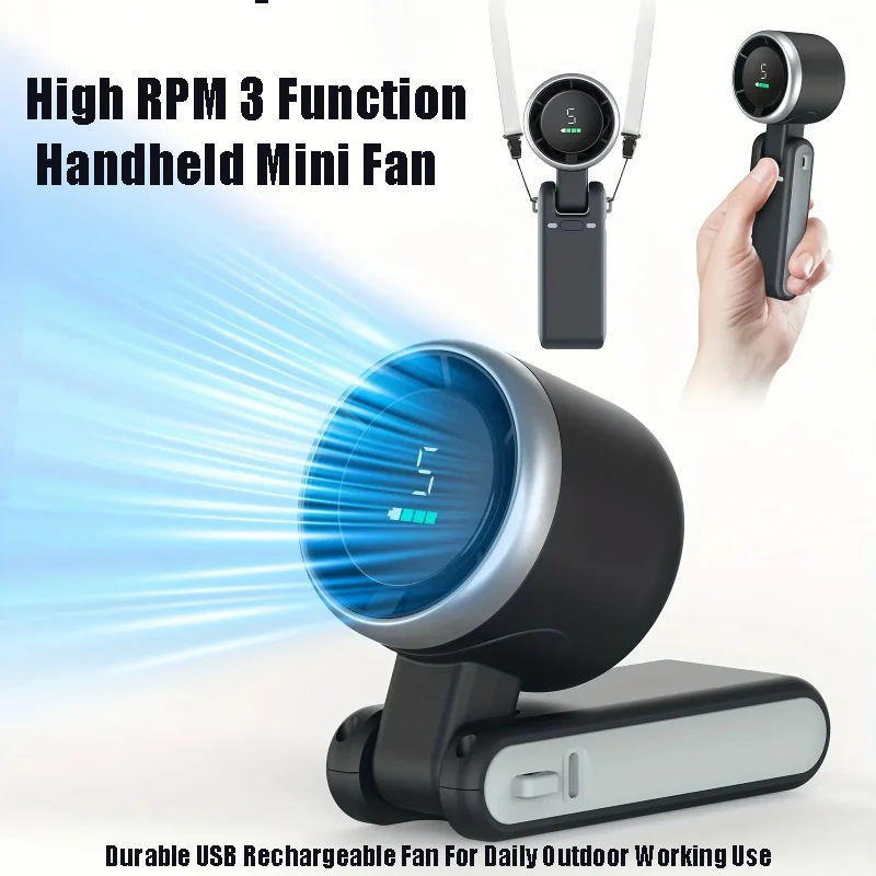 5 Speed Levels Mini Fan 3 Purp - Outdoor Camping Fans recension och pris