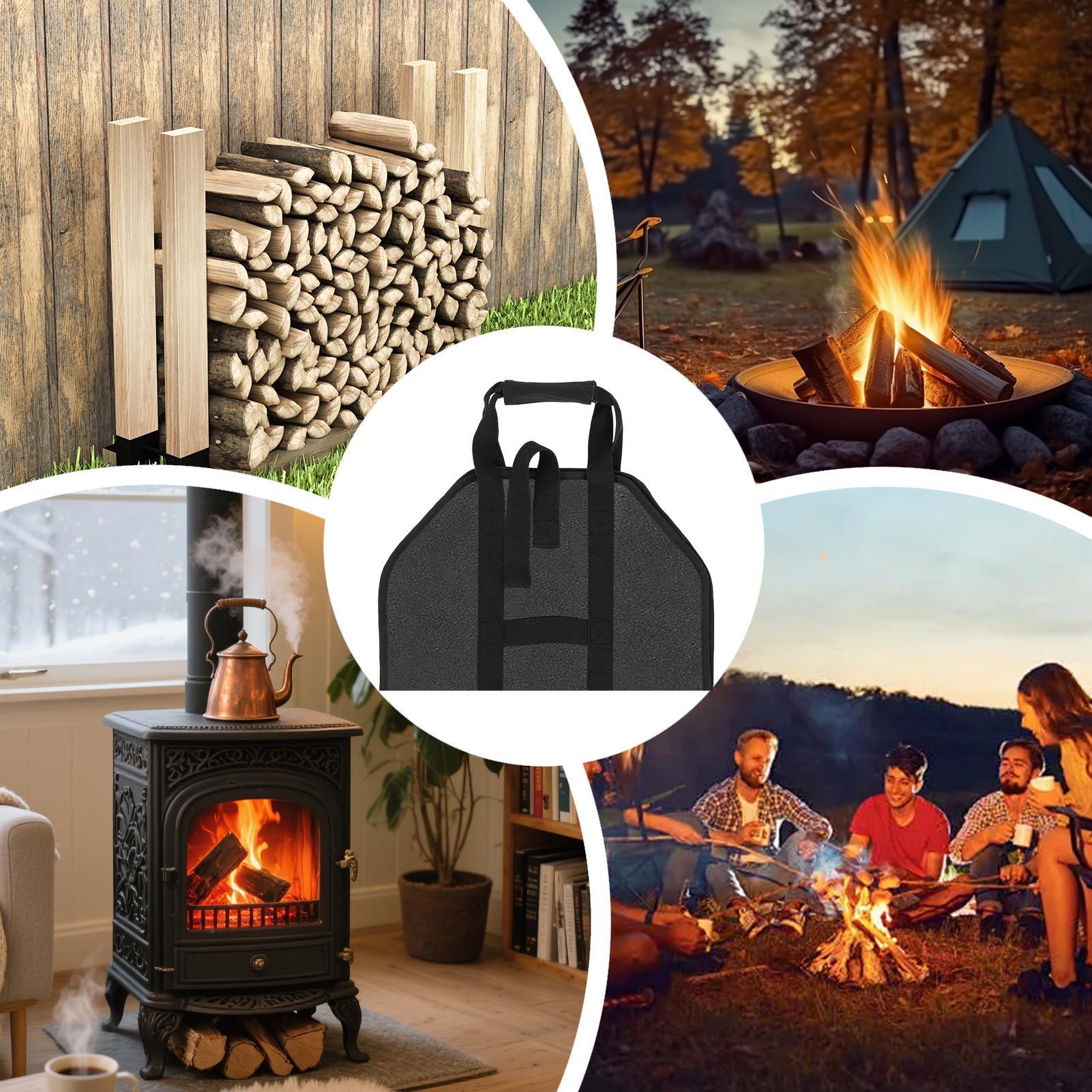 Firewood Carrier Large Portabl - Outdoor Indoor Camping recension och pris
