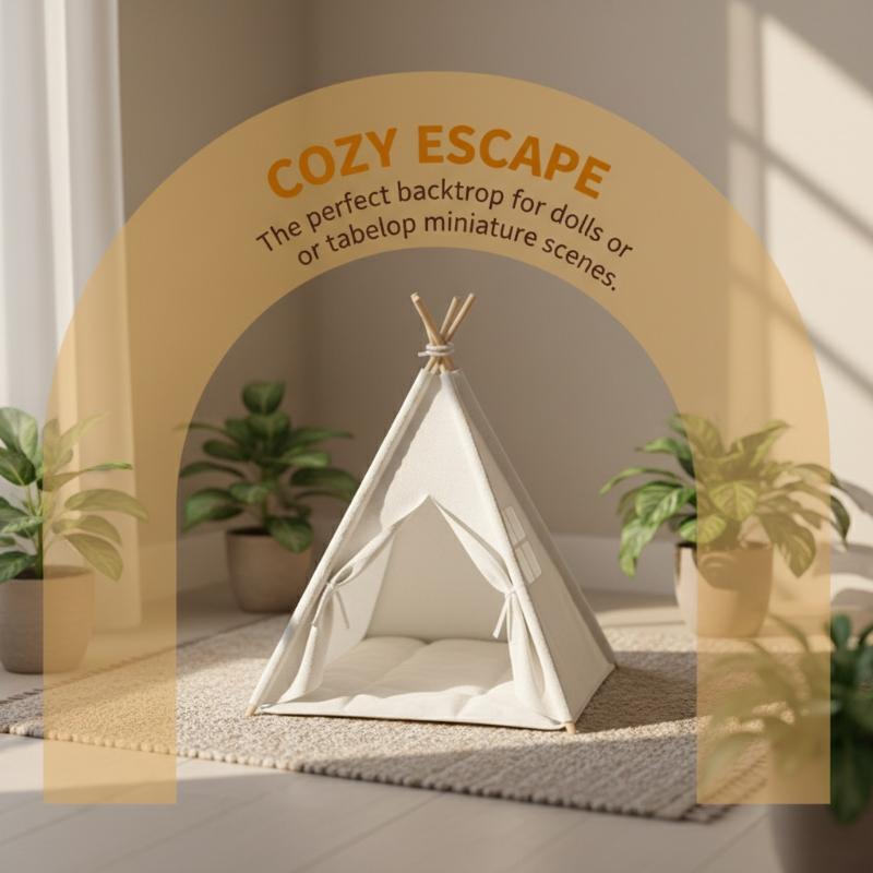 [JN] 1:12 Scale Camping Tent M - Outdoor Camping House recension och pris