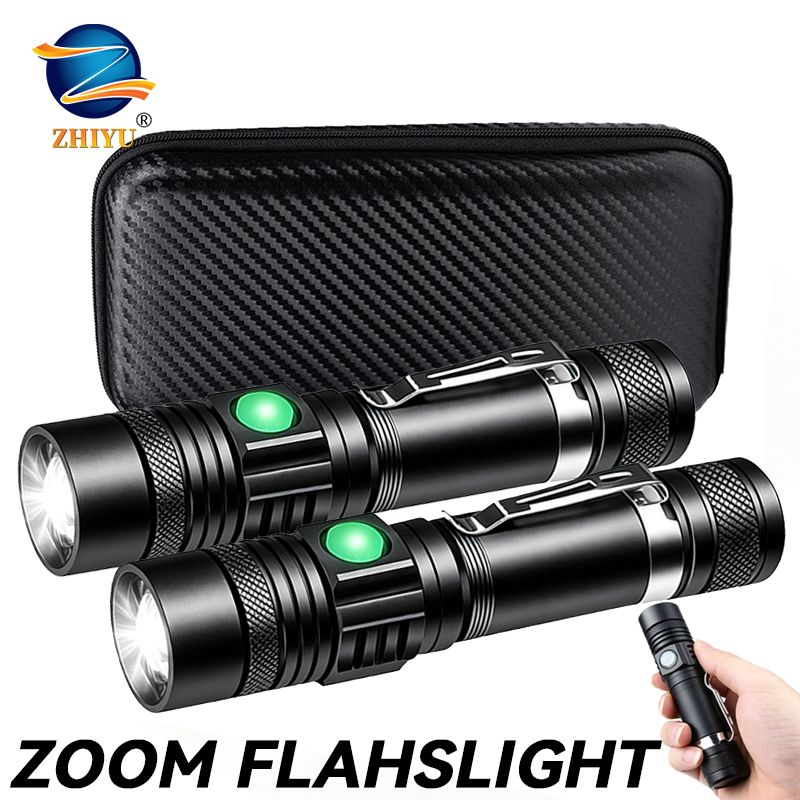 T6 LED Rechargeable Flashlight - Outdoor Camping Glamping recension och pris