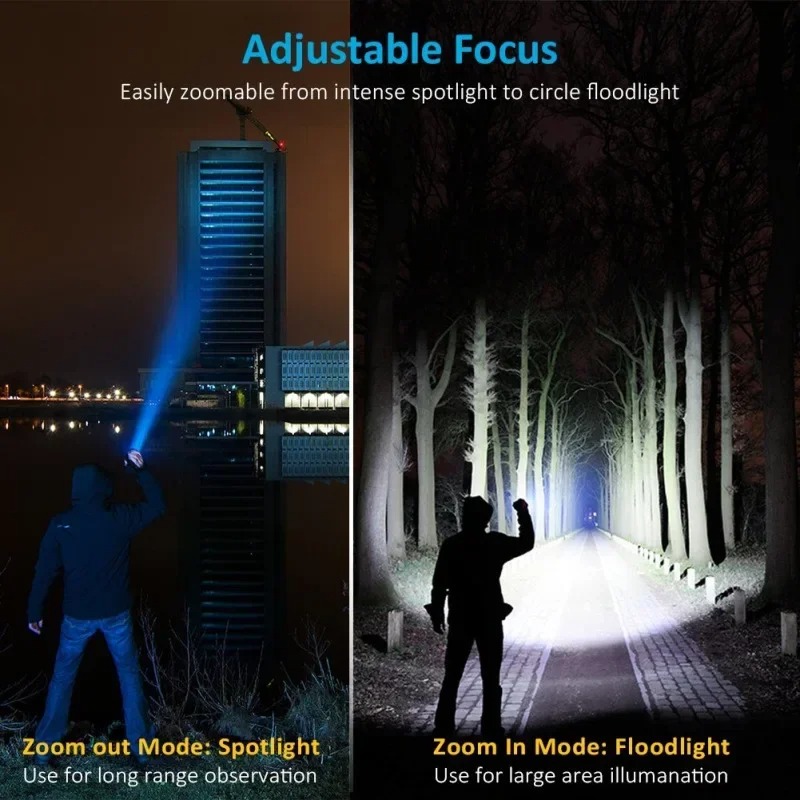 T6 LED Rechargeable Flashlight - Outdoor Camping Glamping recension och pris