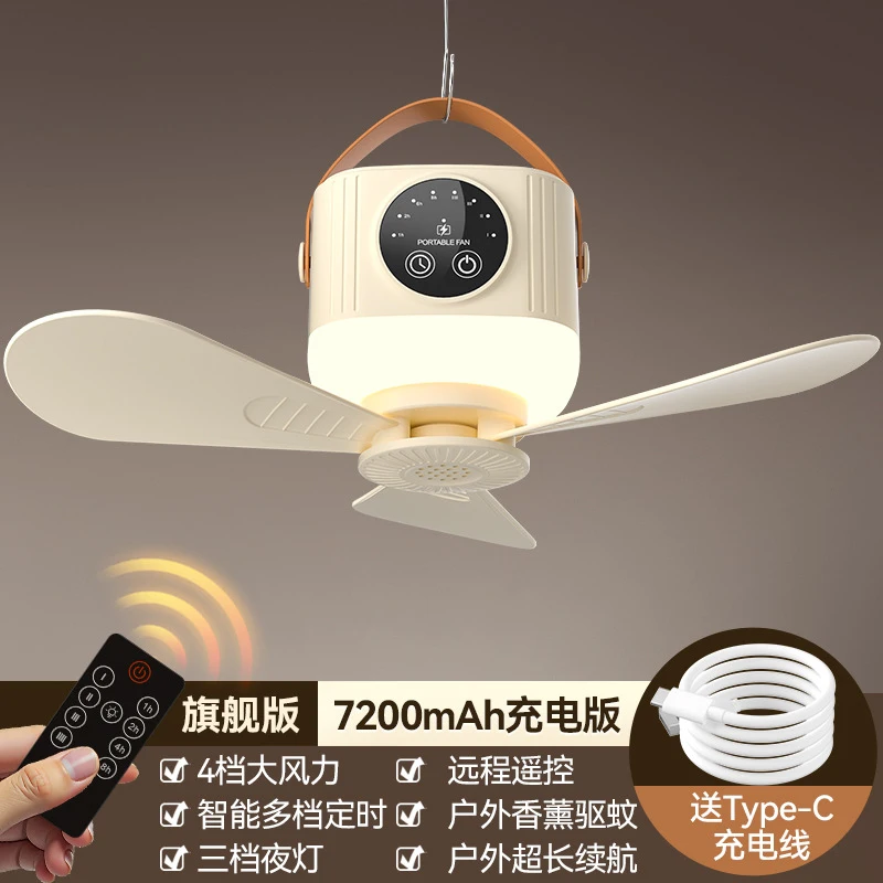 New Rechargeable Small Hanging - Outdoor Camping Fans recension och pris