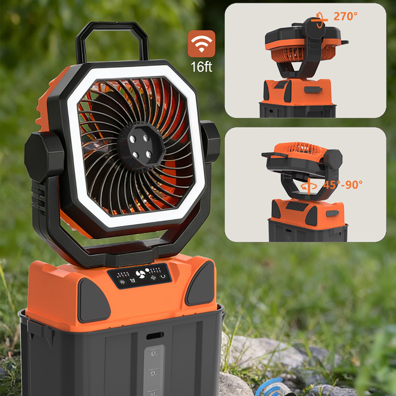 Rechargeable Camping Fan with  - Outdoor Camping Fans recension och pris