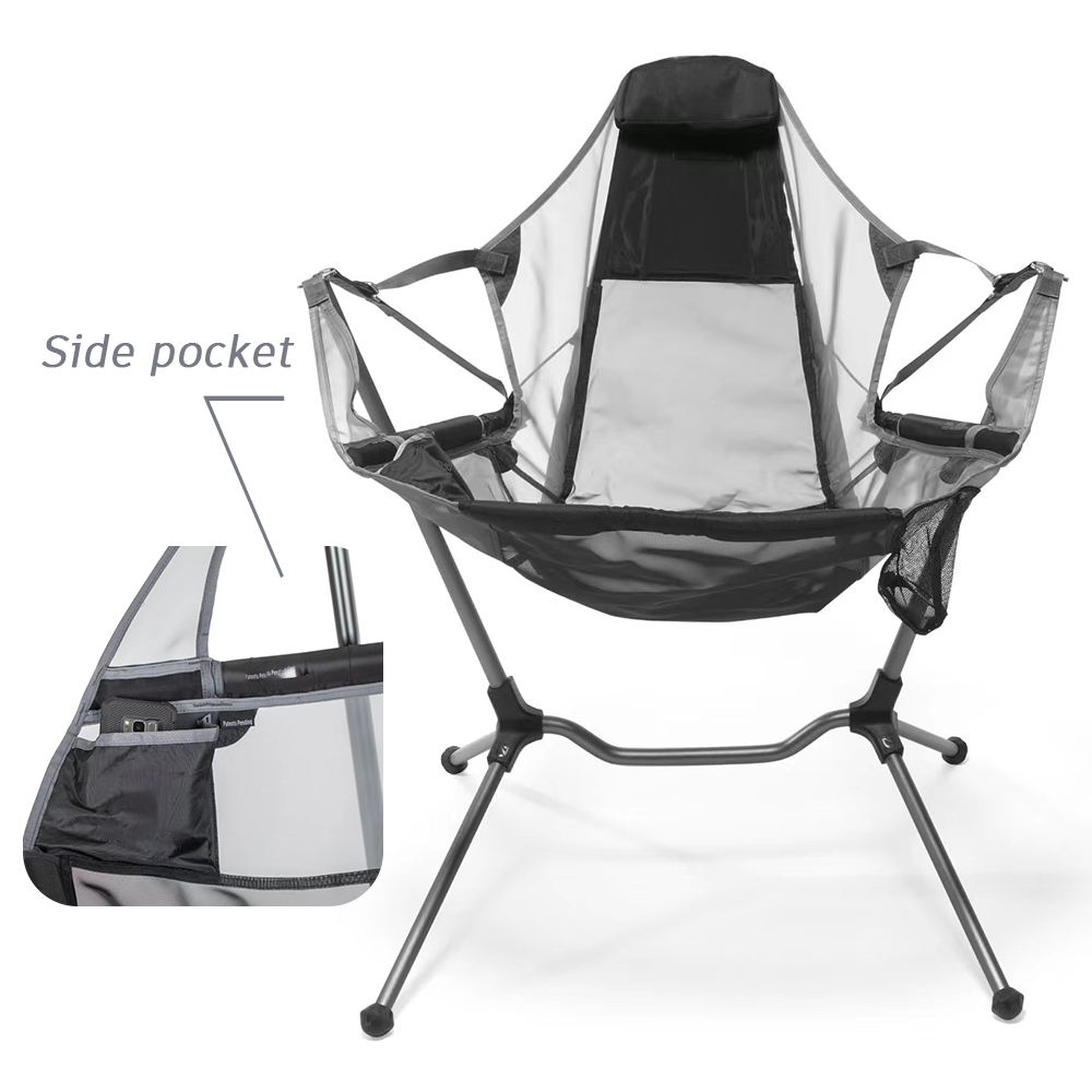 Portable Aluminum Beach Foldin - Outdoor Camping Rocking Chair recension och pris
