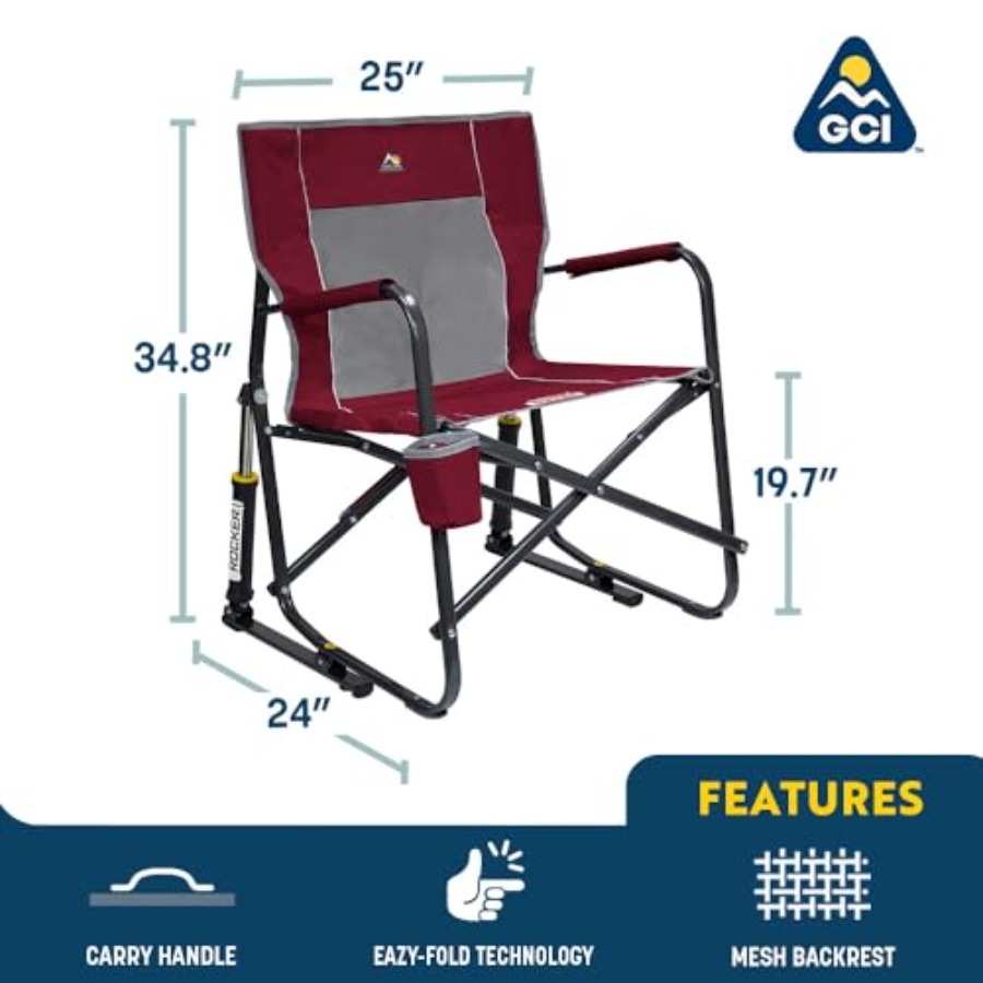 Freestyle Rocker Camping Chair - Outdoor Camping Rocking Chair recension och pris