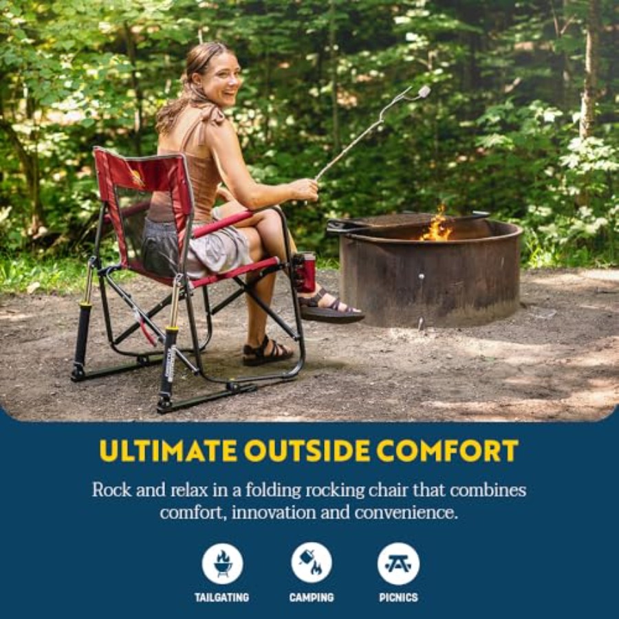 Freestyle Rocker Camping Chair - Outdoor Camping Rocking Chair recension och pris